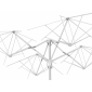 Зонт профессиональный четырехкупольный Scolaro Galaxia Quattro Carbon алюминий, акрил антрацит, белый Фото 11
