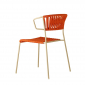 Кресло плетеное Scab Design Lisa Filo сталь, роуп тортора, оранжевый Фото 4