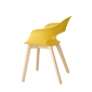 Кресло пластиковое Scab Design Natural Lady B бук, технополимер отбеленный бук, желтый Фото 2
