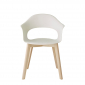 Кресло пластиковое Scab Design Natural Lady B бук, технополимер отбеленный бук, лен Фото 2