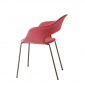 Кресло с обивкой Scab Design Lady B Pop сталь, технополимер, ткань черный, коралловый Фото 2