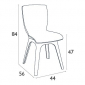 Комплект пластиковых стульев Siesta Contract Mio-PP Set 2 стеклопластик, полипропилен черный Фото 8