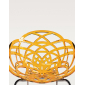 Кресло прозрачное PAPATYA Flora-ML сталь, поликарбонат хромированный, светло-оранжевый Фото 3