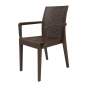 Кресло пластиковое DELTA Siena полипропилен коричневый Фото 5
