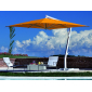 Зонт профессиональный Fim Capri алюминий, акрил белый, оранжевый Фото 1