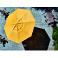 Зонт профессиональный телескопический Fim Maxi алюминий, акрил серебристый, желтый Фото 9