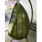 Кресло плетеное подвесное JOYGARDEN Bamboo алюминий, сталь, искусственный ротанг зеленый Фото 2