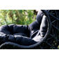 Кресло плетеное подвесное JOYGARDEN Cand Black алюминий, искусственный ротанг черный Фото 5