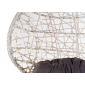 Кресло плетеное подвесное JOYGARDEN Cand Vanilla алюминий, искусственный ротанг ваниль Фото 9
