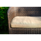 Кресло плетеное с подушкой JOYGARDEN Warsaw алюминий, искусственный ротанг темно-коричневый Фото 4