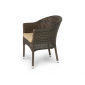 Кресло плетеное с подушкой JOYGARDEN Warsaw алюминий, искусственный ротанг темно-коричневый Фото 2