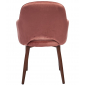 Кресло с обивкой ST-GROUP Венера Диамант вельвет, сталь пыльно-розовый Фото 4