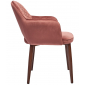 Кресло с обивкой ST-GROUP Венера Диамант вельвет, сталь пыльно-розовый Фото 3