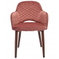 Кресло с обивкой ST-GROUP Венера Диамант вельвет, сталь пыльно-розовый Фото 2