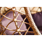 Кресло плетеное подвесное JOYGARDEN Aura алюминий, искусственный ротанг коричневый Фото 5