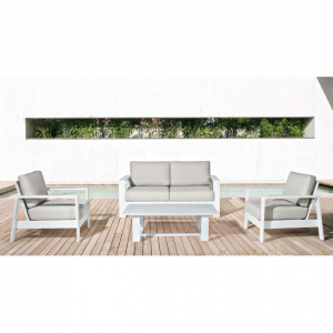 Лаунж-набор мебели Garden Relax Atlantic алюминий, ткань белый Фото 14