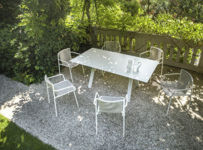 Стол ламинированный PEDRALI Arki-Table Compact сталь, алюминий, компакт-ламинат HPL белый Фото 9