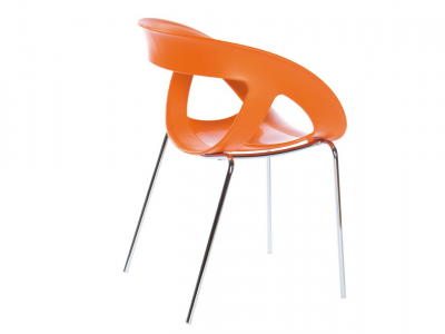 Кресло пластиковое Gaber Moema 69 металл, технополимер оранжевый Фото 4