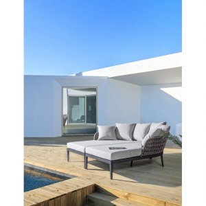 Комплект мебели Garden Relax Pelican алюминий/искусственный ротанг антрацит/серый Фото 12