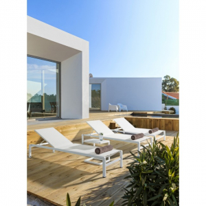Столик металлический для шезлонга Garden Relax Konnor алюминий белый Фото 8