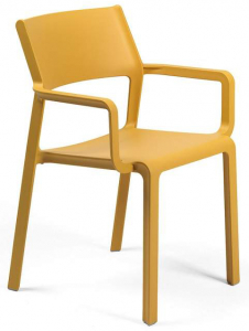 Кресло пластиковое Nardi Trill Armchair стеклопластик горчичный Фото 1