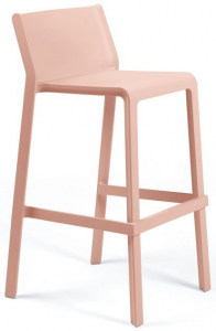 Стул пластиковый барный Nardi Trill Stool стеклопластик розовый Фото 1