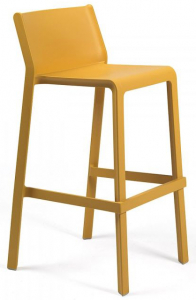 Стул пластиковый барный Nardi Trill Stool стеклопластик горчичный Фото 1