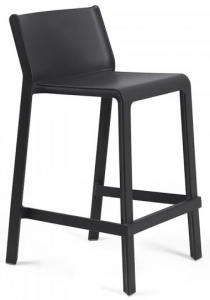 Стул пластиковый полубарный Nardi Trill Stool Mini стеклопластик антрацит Фото 1