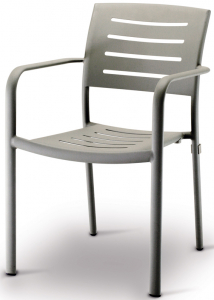 Кресло металлическое Grattoni GS 931 алюминий серебристый Фото 1