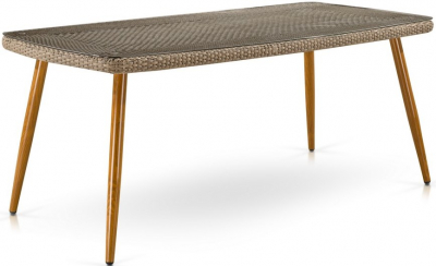 Комплект плетеной мебели Afina T360B/Y360B-W65 6PCS Light Brown искусственный ротанг, сталь светло-коричневый Фото 3