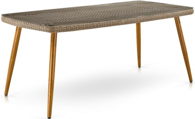 Комплект плетеной мебели Afina T363B/Y360B-W65 4PCS Light Brown искусственный ротанг, сталь светло-коричневый Фото 3