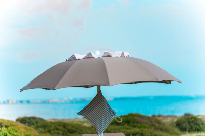 Зонт профессиональный CiCCAR Flyer алюминий, пляжный акрил бирюзовый Фото 4