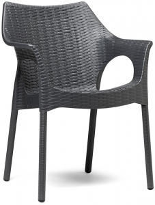Кресло пластиковое Scab Design Olimpia Trend алюминий, полипропилен антрацит Фото 1