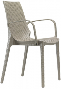 Кресло пластиковое Scab Design Lucrezia стеклопластик тортора Фото 1