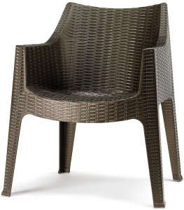 Кресло пластиковое Scab Design Maxima стеклопластик бронза Фото 1