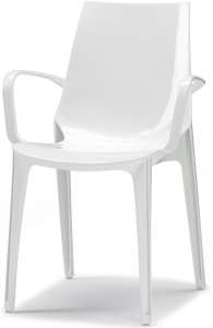 Кресло пластиковое Scab Design Vanity поликарбонат белый Фото 1