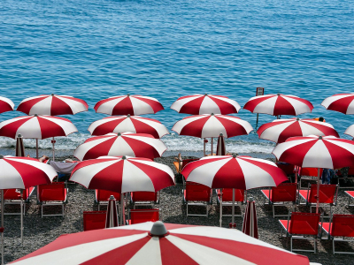 Зонт пляжный профессиональный Magnani Klee алюминий, Tempotest Para бежевый Фото 3