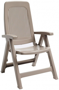 Кресло пластиковое складное SCAB GIARDINO Elegant Armchair пластик тортора Фото 1