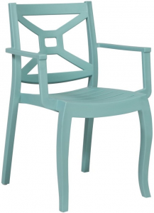 Кресло пластиковое DELTA Zeus Box полипропилен голубой Фото 1