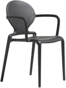 Кресло пластиковое Scab Design Gio стеклопластик антрацит Фото 1