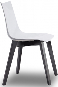 Стул пластиковый Scab Design Natural Zebra Antishock бук, поликарбонат венге, белый Фото 1