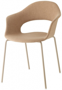 Кресло с обивкой Scab Design Lady B Pop сталь, технополимер, ткань тортора Фото 1