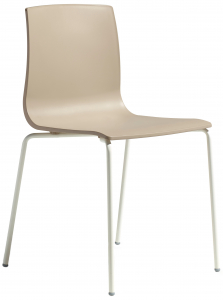 Стул пластиковый Scab Design Alice сталь, технополимер лен, тортора Фото 1