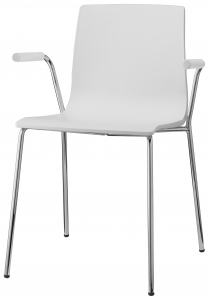 Кресло пластиковое Scab Design Alice сталь, технополимер хром, лен Фото 1