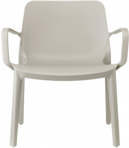 Кресло пластиковое Scab Design Ginevra Lounge стеклопластик тортора Фото 1