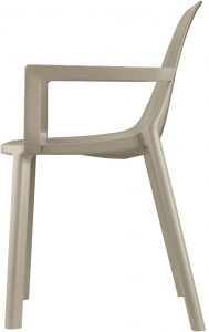Кресло пластиковое Scab Design Piu стеклопластик тортора Фото 1