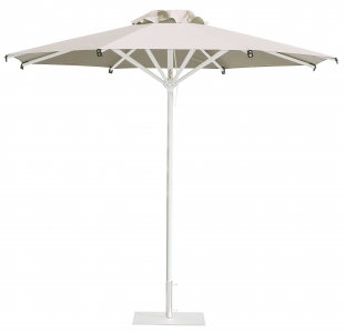 Зонт профессиональный Scolaro Rimini Standard алюминий, акрил белый, слоновая кость Фото 7