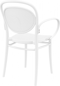 Кресло пластиковое Siesta Contract Marcel XL стеклопластик белый Фото 7