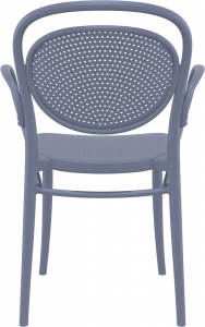 Кресло пластиковое Siesta Contract Marcel XL стеклопластик темно-серый Фото 8