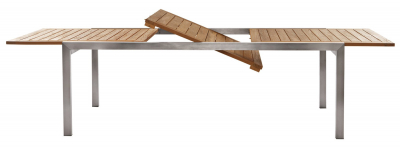 Стол деревянный раздвижной Giardino Di Legno Adamas сталь, тик Фото 1